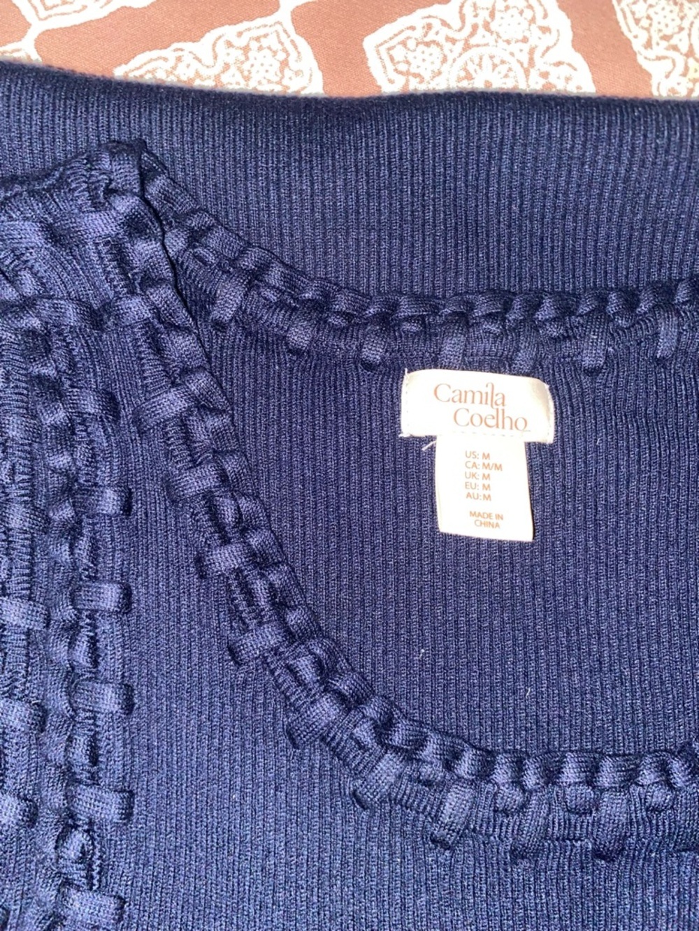 Camila
Coelho Revolve Rib Knit Maxi Dress in Navy, sz Medium - Picture 3 of 7